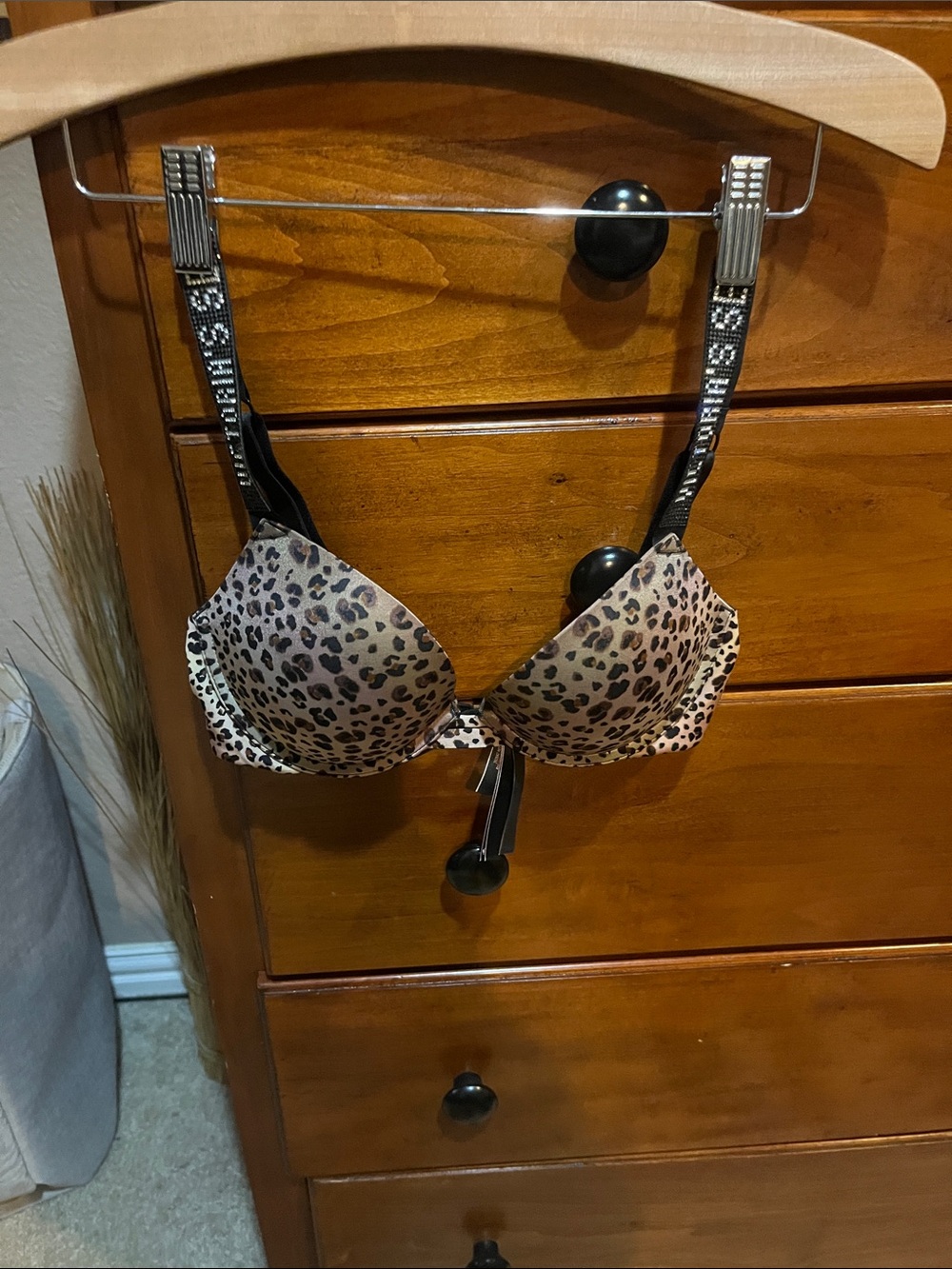 Victoria's Secret Leopard-Print Push-Up Bra - Tan/Black